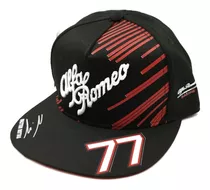 Gorra Cachucha Plana Tipo Scuderia Alfa Romeo Hombre - Mujer