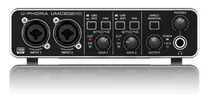 Interfaz De Audio Behringer U-phoria Umc202 Negra 2.ª  Gen