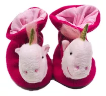 Pantuflas Pantumedias Bebés Y Niños Peluches Polar Animales 