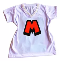 Camiseta Camisa Personalizada Infantil Do Super Mario Mod23