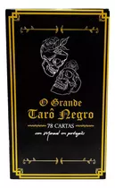 Baralho O Grande Tarot Negro 78 Cartas Com Manual