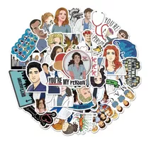 50 Stickers De Grey's Anatomy - Etiquetas Autoadhesivas