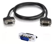 Cable Serial Rs232 Db9 Hembra/macho + Adaptador Doble Macho