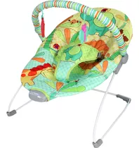 Bouncer Silla Mecedora Vibradora Para Bebe Portatil Juguetes Color Verde