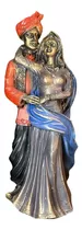 Estatua Casal Ciganos Gesso - Umbanda Candombl