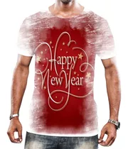 Camisa Camiseta Feliz Ano Novo Happy New Year 2022 Férias 27