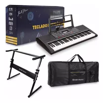 Teclado Musical 61 Teclas Ibrah Piano + Funda + Atril