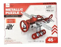 Puzzle 3d Metal Com Ferramenta - Avião Resgate