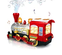 Tren Lanza Burbujas Con Sonido Y Luces Incluye Pilas