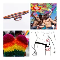 Tanga Con Realce Orgullo Gay Aircoiris Lgbt 