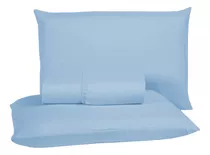 Lençol Para Cama King Size 3peças 100% Micropercal 400 Fios Cor Azul Piscina Desenho Do Tecido Cama King Size 3 Peças