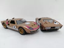 Ford Gt40 1966, Escala 1/32, Kinsmart, 13cms Largo, Metálico