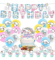 Set De Cumpleaños Decoración Cinnamoroll Cotillón Fiesta 