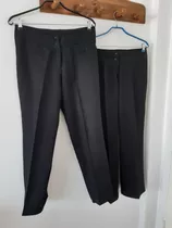 Pack X 2 Pantalones De Vestir Negros T 48