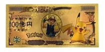 Cédula Nota Comemorativa Pokemon Pikachu 10.000 Yen