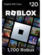 Tarjeta 1700 Robux Gift Para Roblox Card [ Codigo Digital ] 