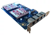 Digium A4b Pci Express Con 4 Fxo Centrales Ip Asterisk Voip