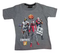 Remera Fortnite Doble Estampa Niñx Unisex