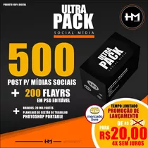 Ultrapack 500 Post Instagram + 200 Flyers Templates + Bônus