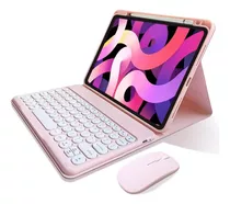 Funda Con Teclado Marca Kaitesi / Para iPad 10th / Pink