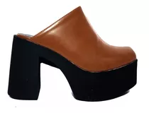 Zuecos Livianos Punta Cerrada Zapatos De Mujer Texanas Bajas