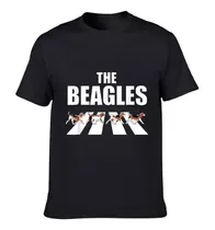 Remera Negra Unisex The Beagles 