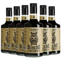 Fernet Buhero Negro Aperitivo Pack X6 Unidades