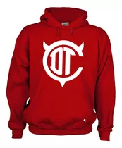 Sudadera Capucha Fútbol Soccer Diablos Rojos Del Toluca Mod2