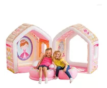 Casa De Princesa Inflable Intex + Sillón + Puff