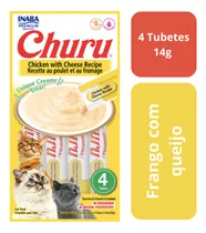 Petisco Para Gatos Churu Sabor Frango Com Queijo 56g