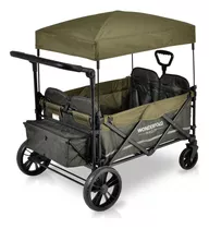 Wonderfold X4 Push Pull 4-passenger Quad Stroller Wagon Fe