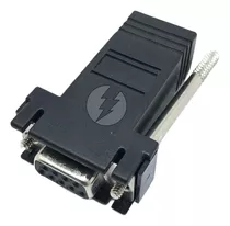 Adaptador Db9 Serial Para Rj45  Fêmea Preto Sk1225