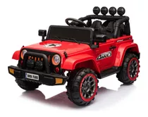 Jeep Infantil Jipe Eletrico 12v Controle Luz Som Vermelho