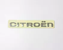 Letras Citroen Emblema Insignia Cromadas Con Autoadhesivo 