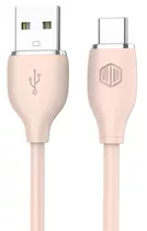 Cable De Datos Jd D-23ac Usb A A Usb C 2.4a Carga Rapida-* Color Rosa