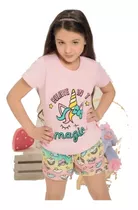 Pijama Vintage Nena Unicornio Verano Magic Algodon