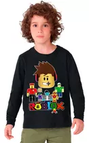 Remera Camiseta De Roblox Manga Larga En Diferentes Colores