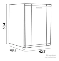 Challenger Titanium - Ref. Cr 083 Mini Bar, 50 L Color Gris 115v