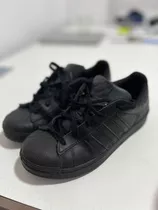 Zapatillas adidas Superstar Niños De Cuero Color Negro