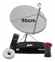 Kit 1 Receptor Digital Bs9900s Bedin - Antena 90cm Lnbf Cabo