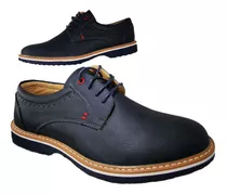 Zapatos De Hombre Casual Oxfords Azul 889 - Zapatillaschile