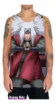 Camiseta Regata Masculina Jiraiya Ninja Naruto Shippuden