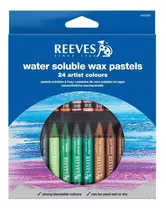 Pastel Acuarelable Reeves X 24 Colores Surtidos