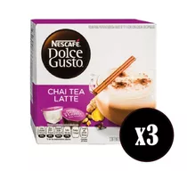 Capsulas Café Dolce Gusto Chai Tea Latte X3 Cajas De 8u