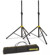 Tripodes Para Bafles Con Funda Hercules Ss200bb Aluminio Color Negro