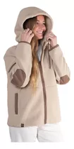 Polerón Chaqueta De Mujer Polar Sherpa Con Capucha Y Cierre Ykk® Puya De Lenga® Tela Sustentable