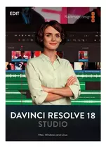 Blackmagic - Davinci Resolve Studio 18- License Code