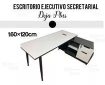 Escritorio Ejecutivo Secretarial Oficina Moderna Doja Plus