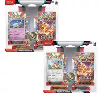 Pokemon Tcg Blister Quádruplo Obsidiana Em Chamas Ev3 Copag