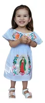 Vestido Artesanal Campesino Niña Virgen De Guadalupe
